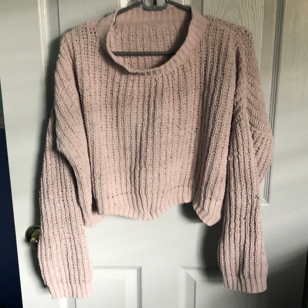 Lavender/grey sweater